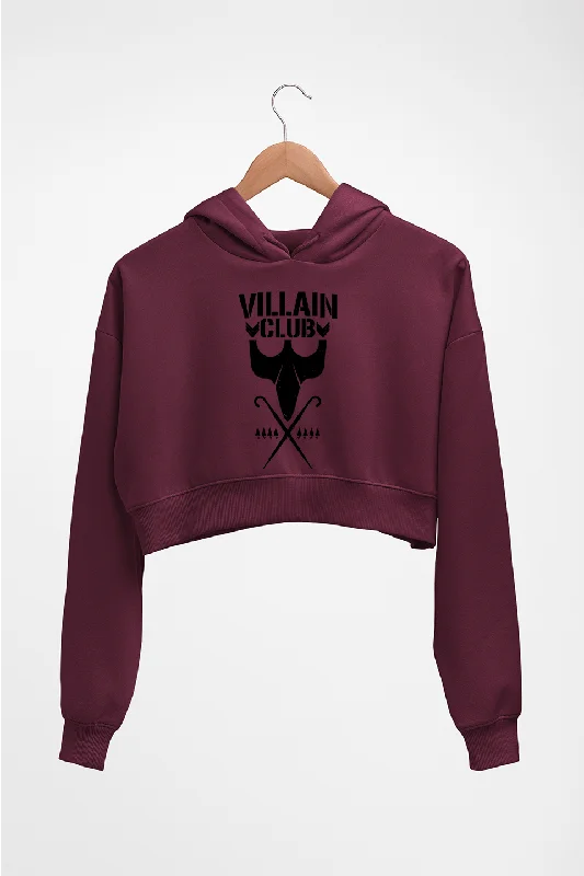 Big Discounts cozy hooded sweatshirtVillain Club Crop HOODIE FOR WOMEN
