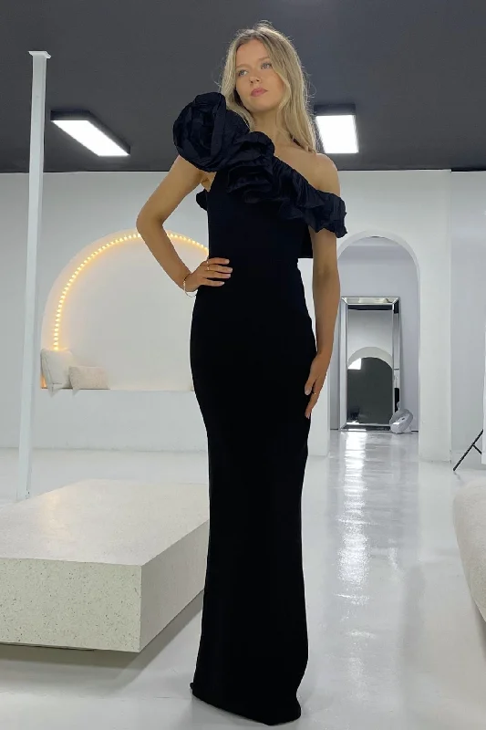 Buy Now layered dresslayered dressREBECCA VALLANCE Chloe Gown (Black)