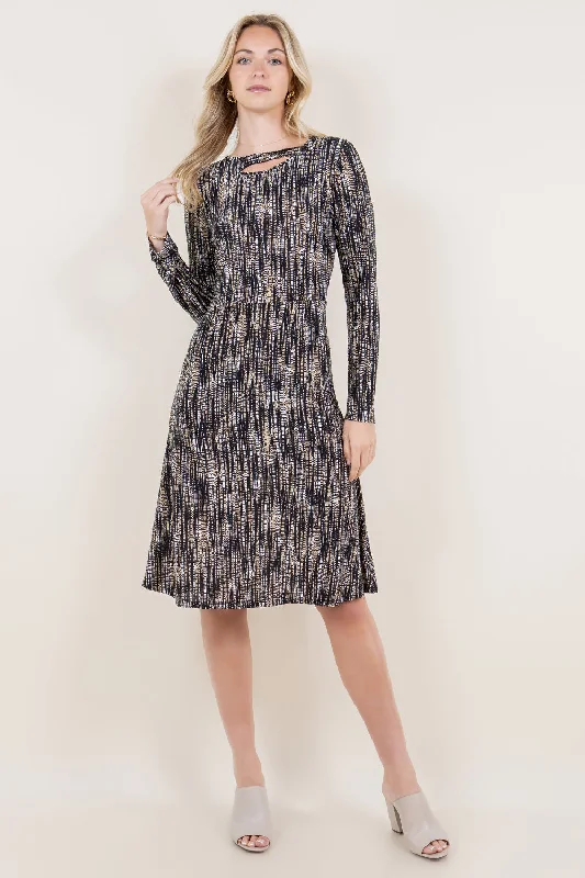 Exclusive Savings wrap-around dresswrap-around dressLS ASYMMETRICAL KEYHOLE TAB MERMAID DRESS - D3508-0420-4-JQITY