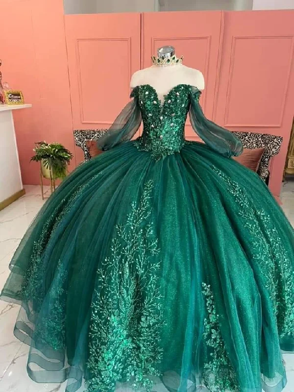 Bonus Savings summer dresssummer dressGlamorous Emerald Quinceanera Dress Sweet 16 Dress Ball Gown  Y5051