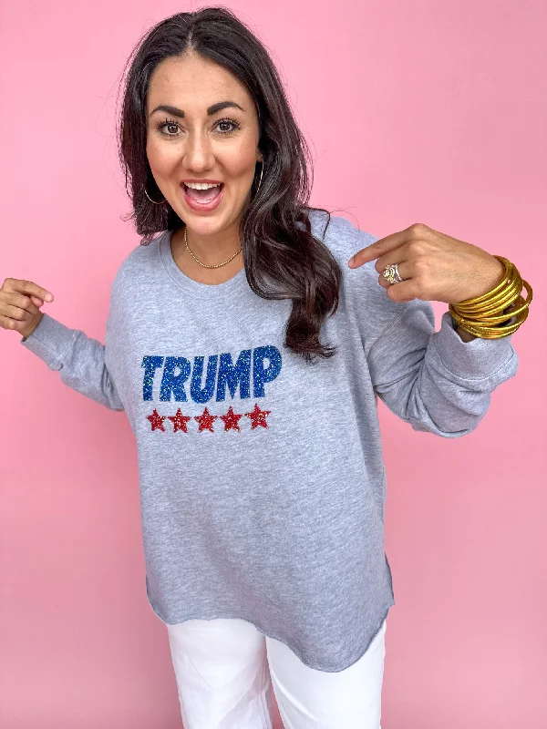 Deal of the Day breathable workout hoodieTrump Caviar Sweatshirt - Heather Grey