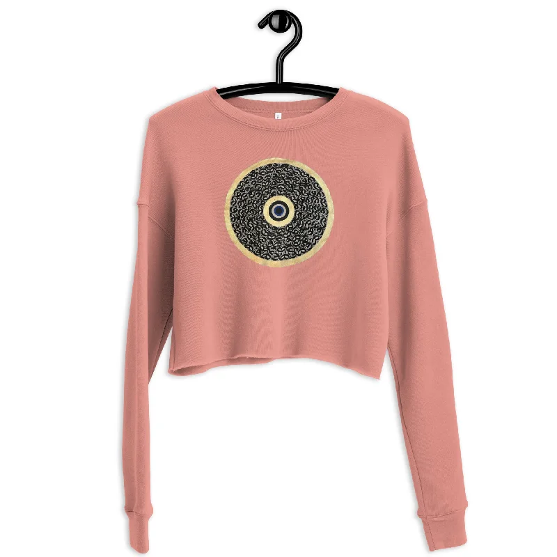 Today Only trendy fitness sweatshirtGOLDEN CALLIGRAPHY 2 Women's Crop Sweatshirt