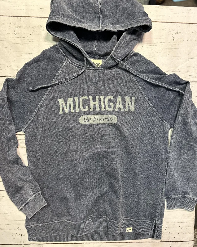 Limited Availability luxury fitness sweatshirtLS181 Dunsparce Up North Michigan Navy Hood Limited Availability luxury fitness sweatshirtLS181 Dunsparce Up North Michigan Navy Hood