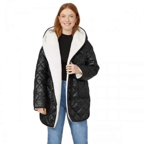 Online Exclusive contemporary coatMaine Womens/Ladies Quilted Padded Reversible Coat