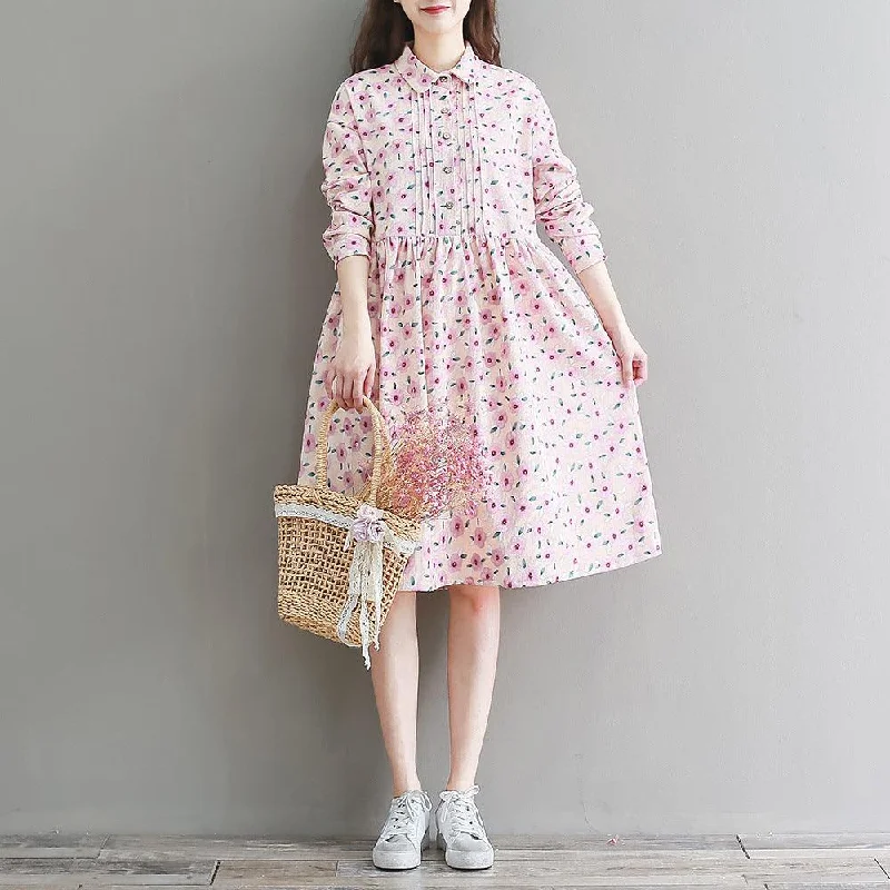 Amazing Deals casual summer dresscasual summer dressWomen's literary French retro corduroy floral skirt Amazing Deals casual summer dresscasual summer dressWomen's literary French retro corduroy floral skirt