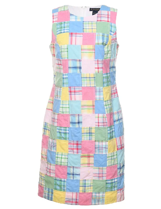 Special Promotion soft shell coatBrooks Brothers Patchwork Dress - S