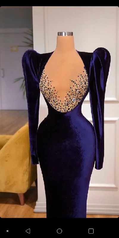 Final Clearance comfy dresscomfy dressGlamorous Purple Long Sleeves Velvet Evening Dress , Pageant Dress Y747 Final Clearance comfy dresscomfy dressGlamorous Purple Long Sleeves Velvet Evening Dress , Pageant Dress Y747
