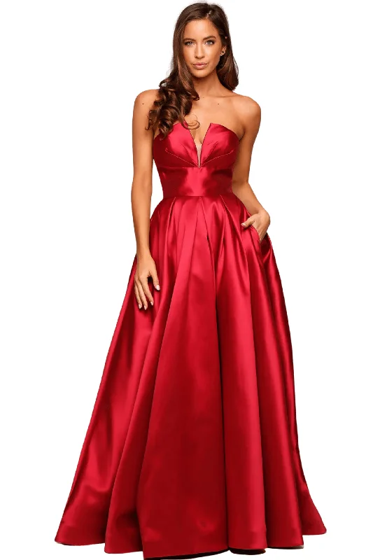 Price Smash winter dresswinter dressBUY IT TANIA OLSEN Emma Gown PO852-B1 (Red)