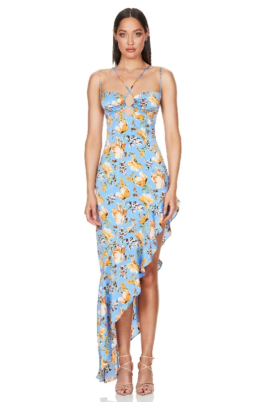 Blowout Deals sleek midi dresssleek midi dressBUY IT NOOKIE Simone Frill Maxi (Blue floral) Blowout Deals sleek midi dresssleek midi dressBUY IT NOOKIE Simone Frill Maxi (Blue floral)