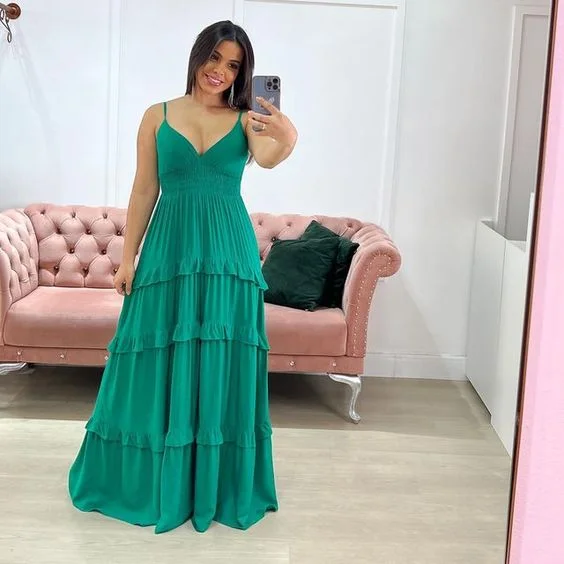 Season Finale Sale flowy evening dressflowy evening dressNew A-line V Neck Spaghetti Straps Long Prom Dress With Layers Y4714 Season Finale Sale flowy evening dressflowy evening dressNew A-line V Neck Spaghetti Straps Long Prom Dress With Layers Y4714