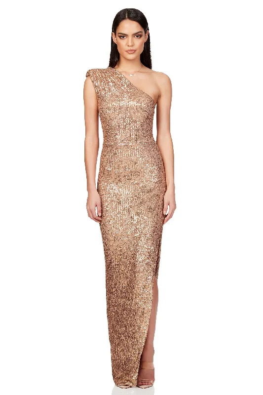 Daily Deals classic fit-and-flare dressclassic fit-and-flare dressNOOKIE Veda Gown (Gold) - RRP $369