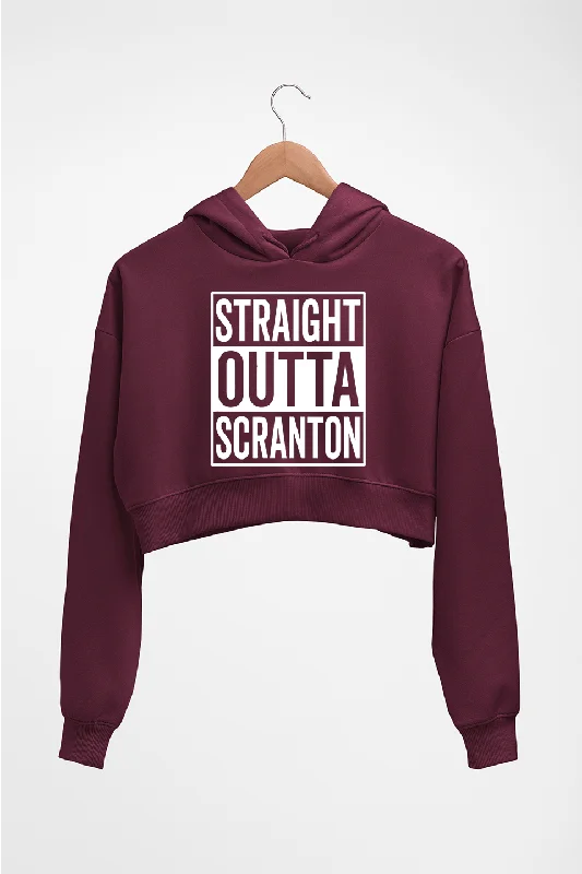 Members Only zip-up hooded sweatshirtStraight Outta Scranton Crop HOODIE FOR WOMEN