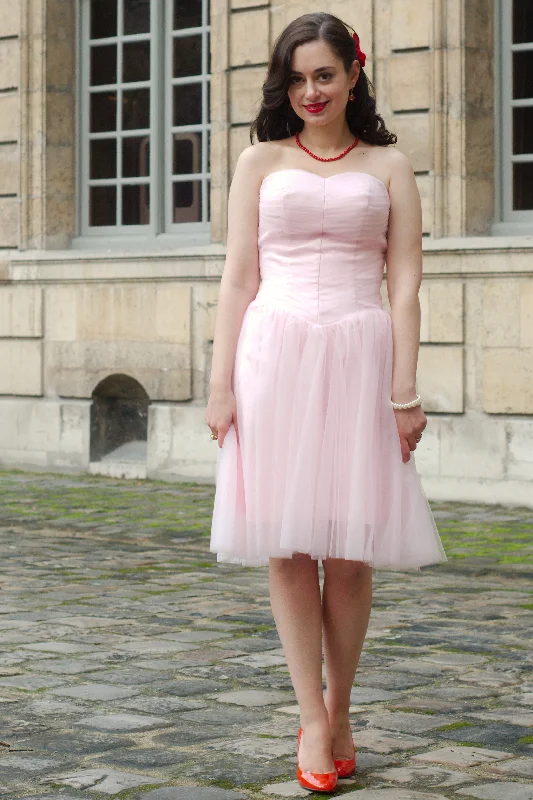 Steals and Deals A-line Sweetheart Knee Length Tulle Sleeveless Prom Dress