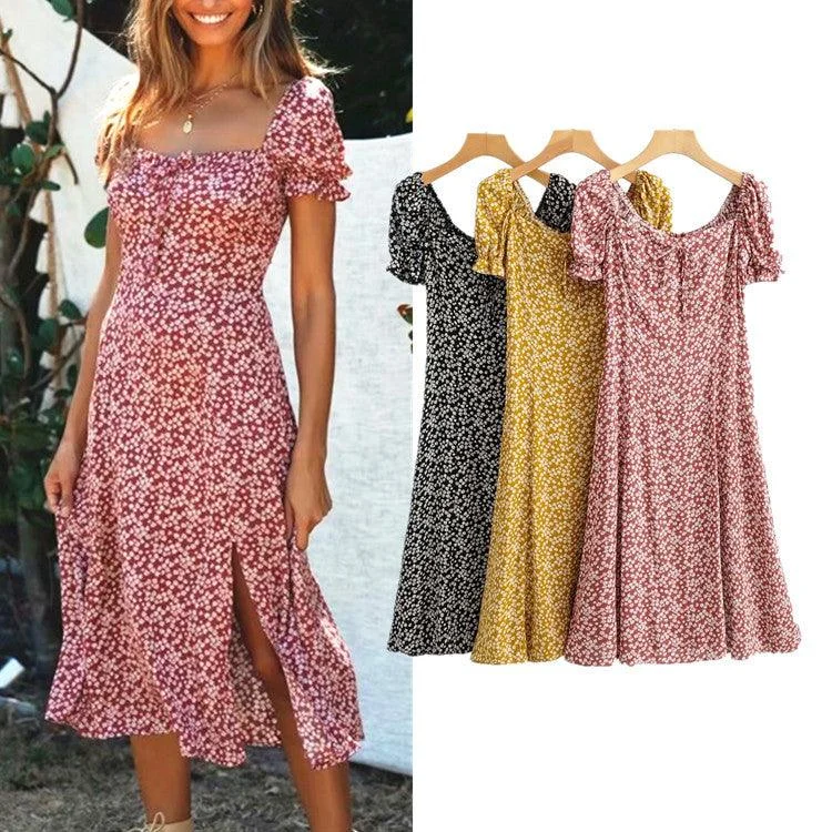 Daily Specials ruched dressruched dressPrinted waist split dress