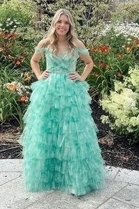 Must-Have Deals sleek midi dresssleek midi dressOff-Shoulder Tulle A-Line Empire Tiered Long Prom Dress Must-Have Deals sleek midi dresssleek midi dressOff-Shoulder Tulle A-Line Empire Tiered Long Prom Dress