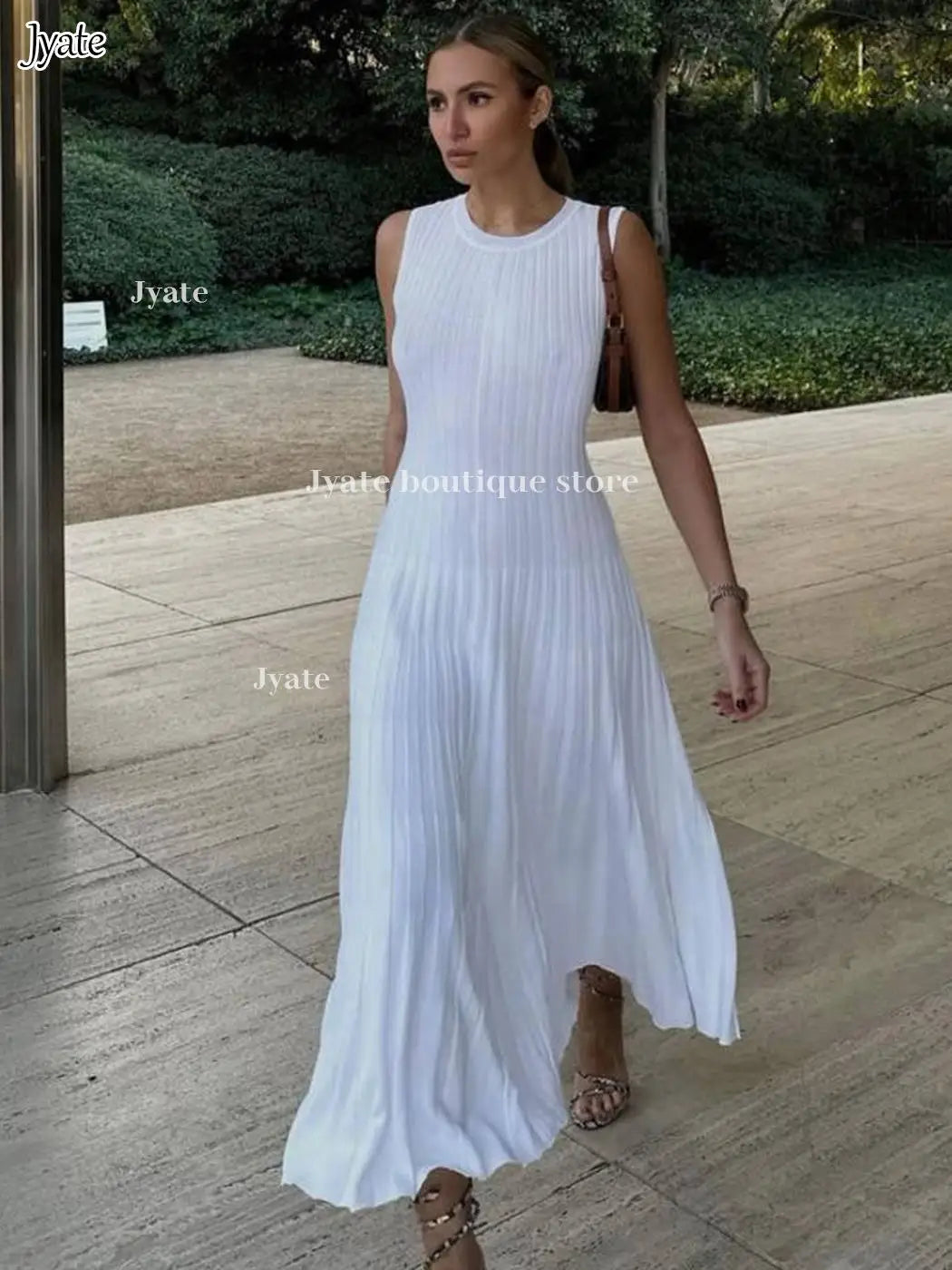 Today’s Deal high-quality coat2023 Sleeveless Pleat Knit Dress Round Neck A-line Pit Strip Slim Long Dress Sundress Solid Color Casual Women Summer Dresses Today’s Deal high-quality coat2023 Sleeveless Pleat Knit Dress Round Neck A-line Pit Strip Slim Long Dress Sundress Solid Color Casual Women Summer Dresses