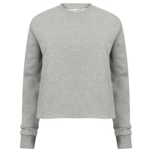 Today’s Special sleek gym hoodieSF Womens/Ladies Slounge Heather Cropped Sweatshirt