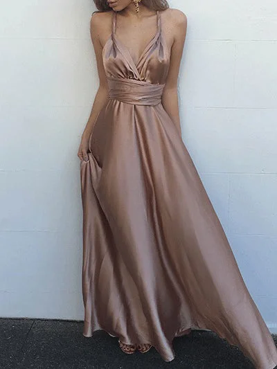 Loyalty Reward Cheap Prom Dresses Sexy Straps Floor-length Taffeta Prom Dress/Evening Dress JKL126