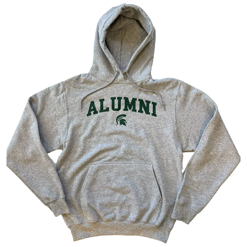 Special Price streetwear gym sweatshirtMichigan State Alumni Gray Hoodie