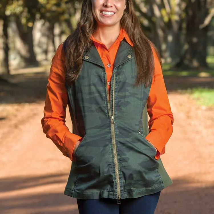 Sale Event sporty outerwearKevin's Huntress Vintage Camo Washable Waxed Vest
