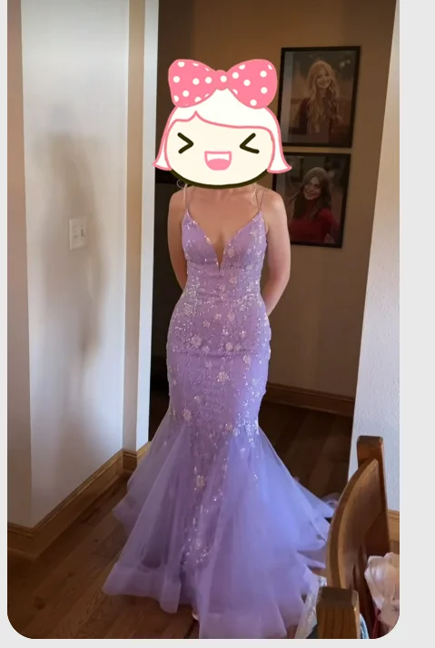 Best Bargains trendy wrap dresstrendy wrap dressLight Purple Mermaid Prom Dress Elegant Evening Dress Graduation Dress Y300