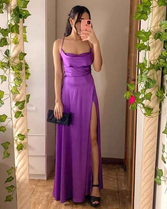 Unbeatable Prices playful dressplayful dressSimple Purple Long Prom Dress With Slit,Purple Graduation Dress Y4844 Unbeatable Prices playful dressplayful dressSimple Purple Long Prom Dress With Slit,Purple Graduation Dress Y4844