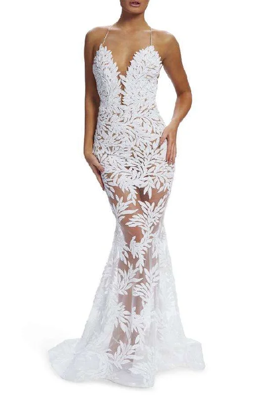 Fantastic Offers tiered dresstiered dressBUY IT NADINE MERABI Stella Gown (White)