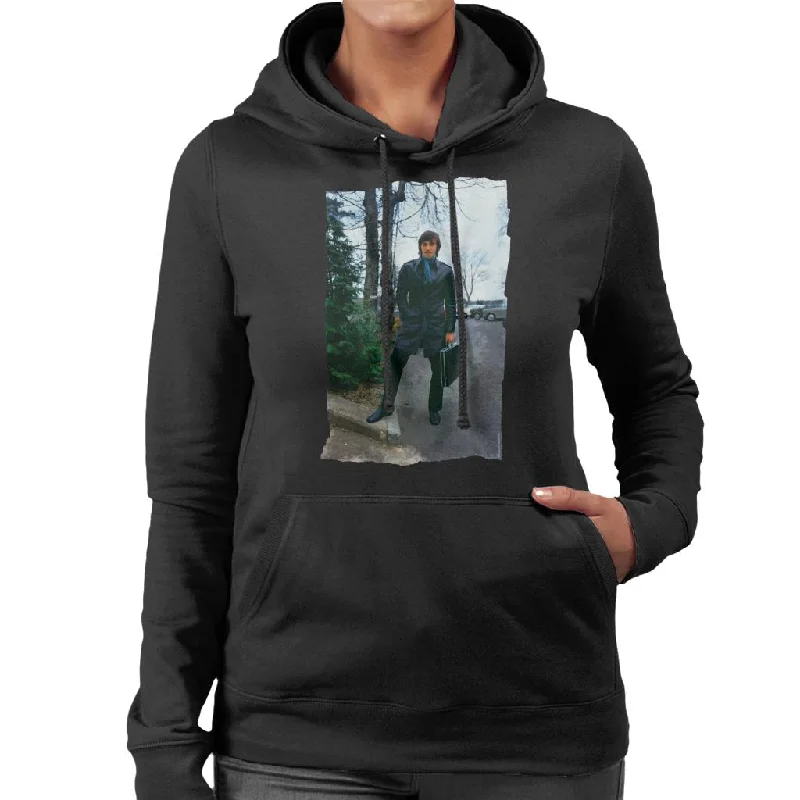Crazy Savings athletic hoodieTV Times George Best Leather Duster Women's Hooded Sweatshirt