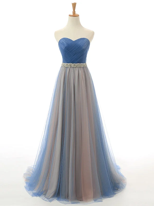 Best Seller Beautiful Prom Dresses Sweetheart Tulle Long Prom Dress/Evening Dress JKL056