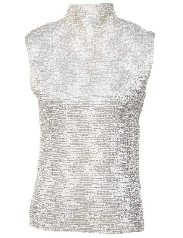 Members Only fitted trench coatWhite Top - S