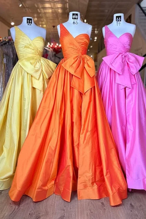 Shop and Save satin dresssatin dressSatin A-Line One Shoulder Empire Party Prom Dress Shop and Save satin dresssatin dressSatin A-Line One Shoulder Empire Party Prom Dress