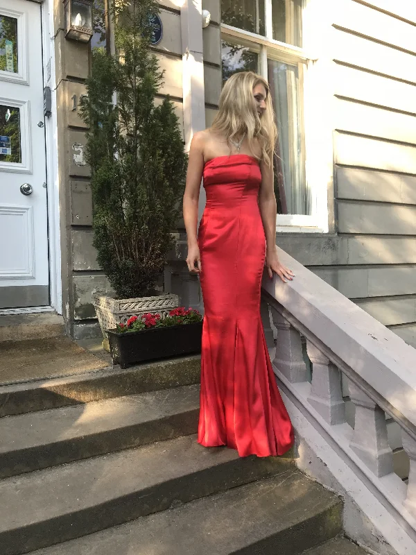 Reduced Prices wrap dresswrap dressElegant Red Strapless Mermaid Prom Dress, New Prom Gown Y4926