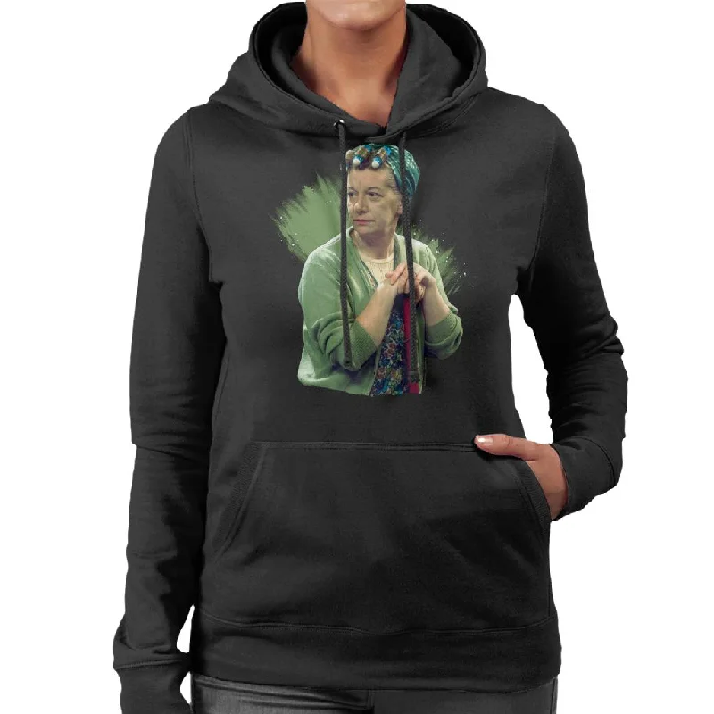 Midnight Sale premium zip-up hoodieTV Times Hilda Ogden Played By Jean Alexander Coronation Street 1975 Women's Hooded Sweatshirt