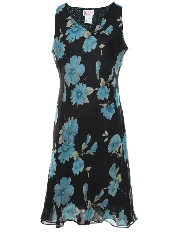 New Deals vintage coatFloral Print Dress - M