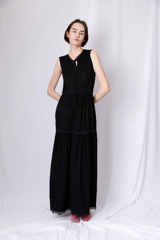 Year-End Sale one-shoulder dressone-shoulder dressSLVLESS TIERED MAXI DRESS WITH POCKETS Year-End Sale one-shoulder dressone-shoulder dressSLVLESS TIERED MAXI DRESS WITH POCKETS