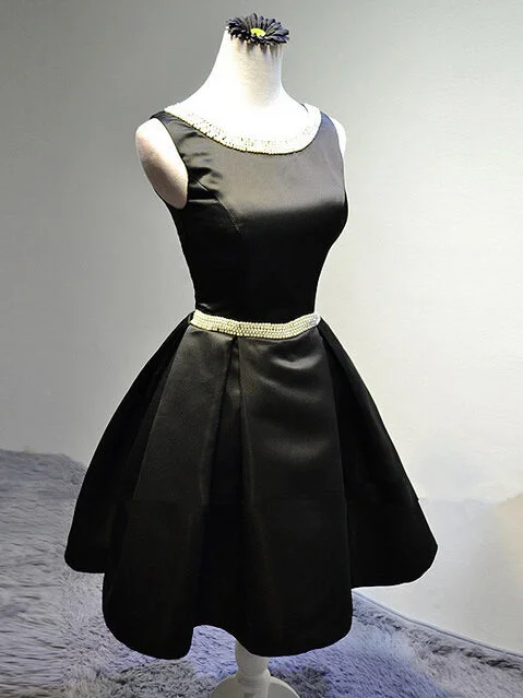 Exclusive Offers Little Black Dress Beading Homecoming Dress Short Prom Dress Party Dress JK427