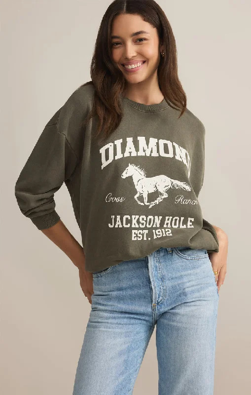 Time-Limited Offer versatile gym hoodieZ-Supply Diamond Sunday Sweatshirt - GRAPE LEAF Time-Limited Offer versatile gym hoodieZ-Supply Diamond Sunday Sweatshirt - GRAPE LEAF