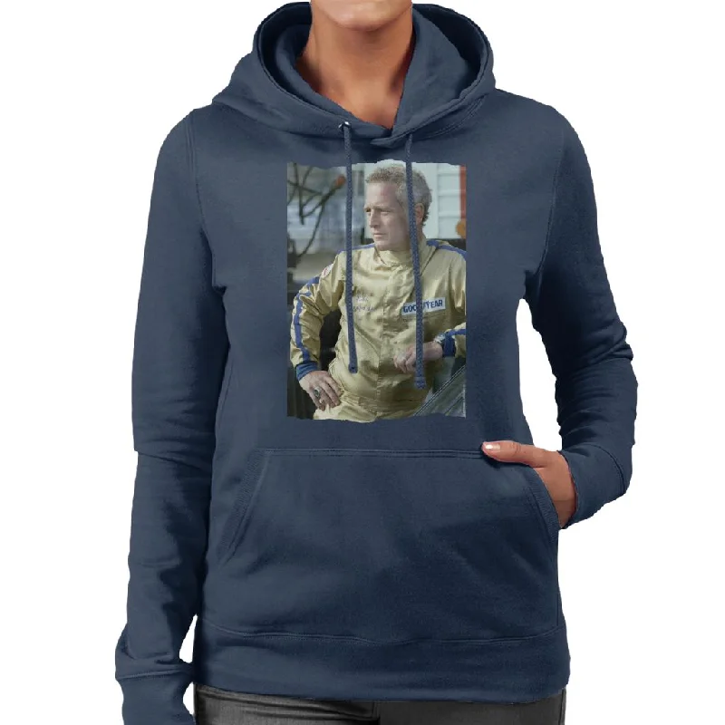 Incredible Offers casual hoodie with logoTV Times Paul Newman Race Suit 1974 Women's Hooded Sweatshirt
