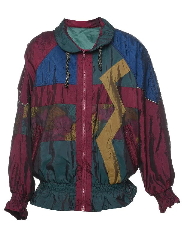 Exclusive Access contemporary trench coat1980s Multi-Colour Zip-Front Jacket - L