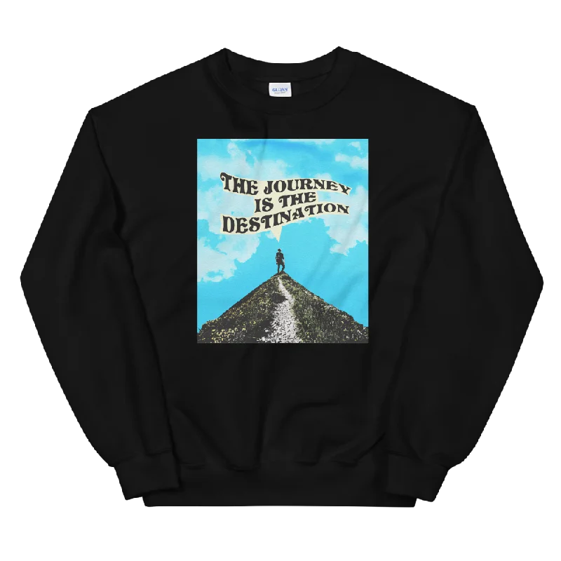 Exclusive Access fitness hoodie for trainingThe Journey Is The Destination Graphic Sweatshirt