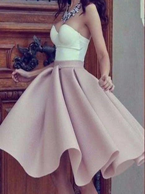 Savings Event Fashion Homecoming Dress Sexy Sweetheart Knee-length Short Prom Dress Party Dress JK313