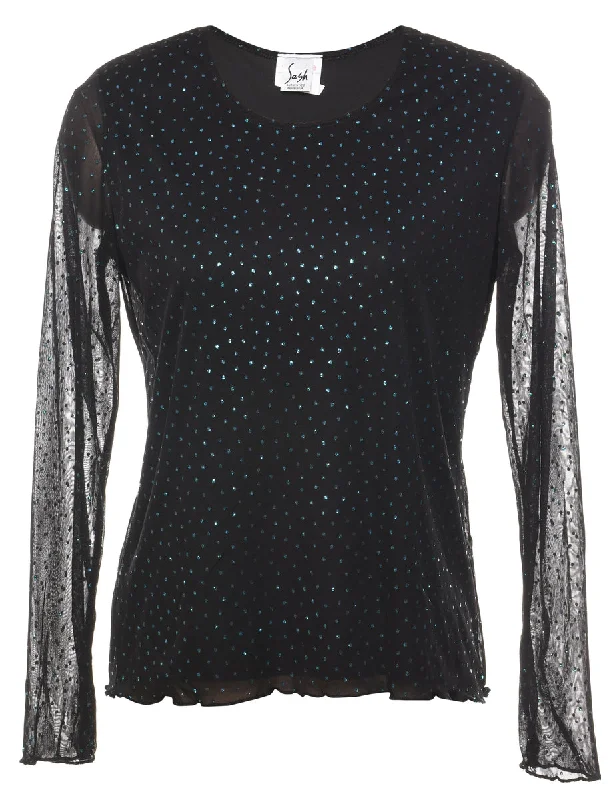 Holiday Sale insulated trench coatBlack Evening Top - M