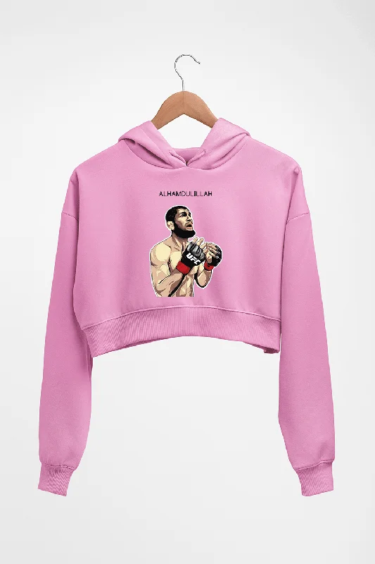One-DAY Sale activewear hoodieKhabib Nurmagomedov Crop HOODIE FOR WOMEN