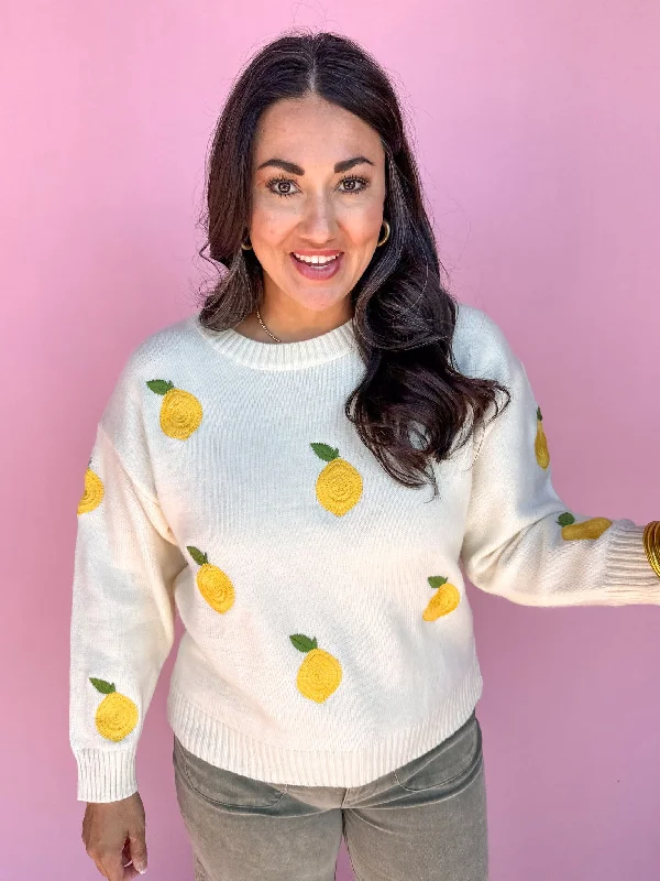 Overstock fashionable fitness sweatshirtLots of Lemons Sweater