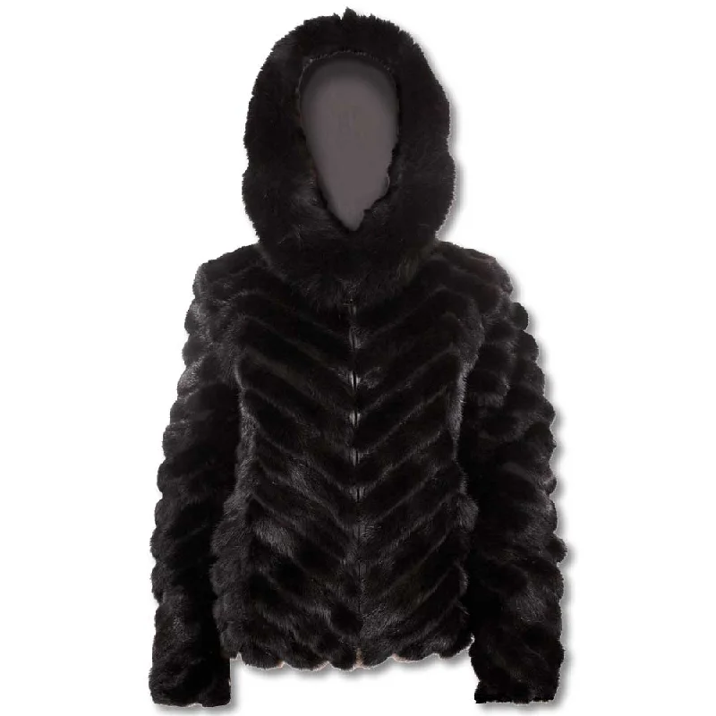 Price Rollback modern coatMink Bomber Jacket