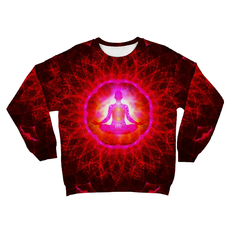 Steals and Deals oversized sports sweatshirtMeditating Psi~ All Over Print Unisex Sweatshirt
