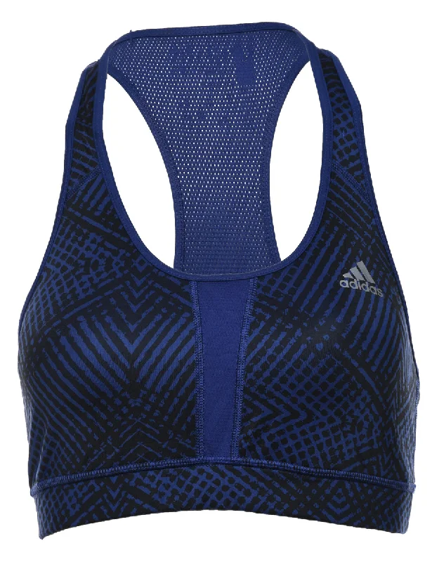 Friends and Family Sale raincoatAdidas Geometric Pattern Sports Bra - M