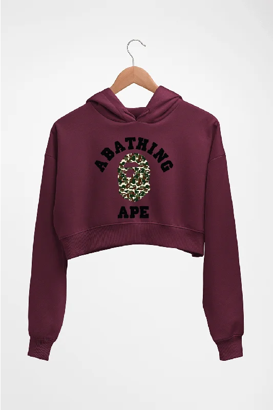 Take Advantage cozy pullover hoodieA Bathing Ape Crop HOODIE FOR WOMEN
