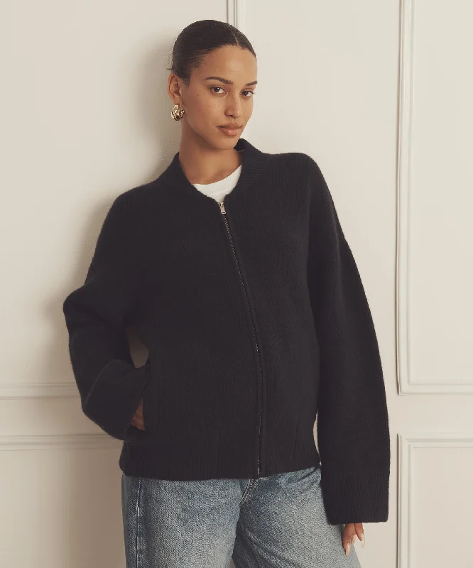 Stock Clearance wool coatUltra Luxe Cashmere Bomber