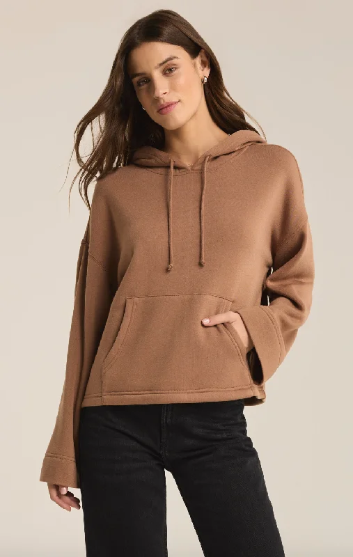 Price Cut soft athletic sweatshirtZ-Supply Lift Off Hoodie - CAMPFIRE